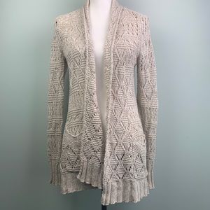 Lucky Brand Small knitted Cream Cardigan